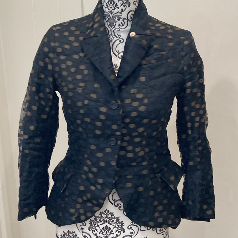 Paul Harnden Shoemakers Handmade in England Polka Dot Blazer Coat Jacket